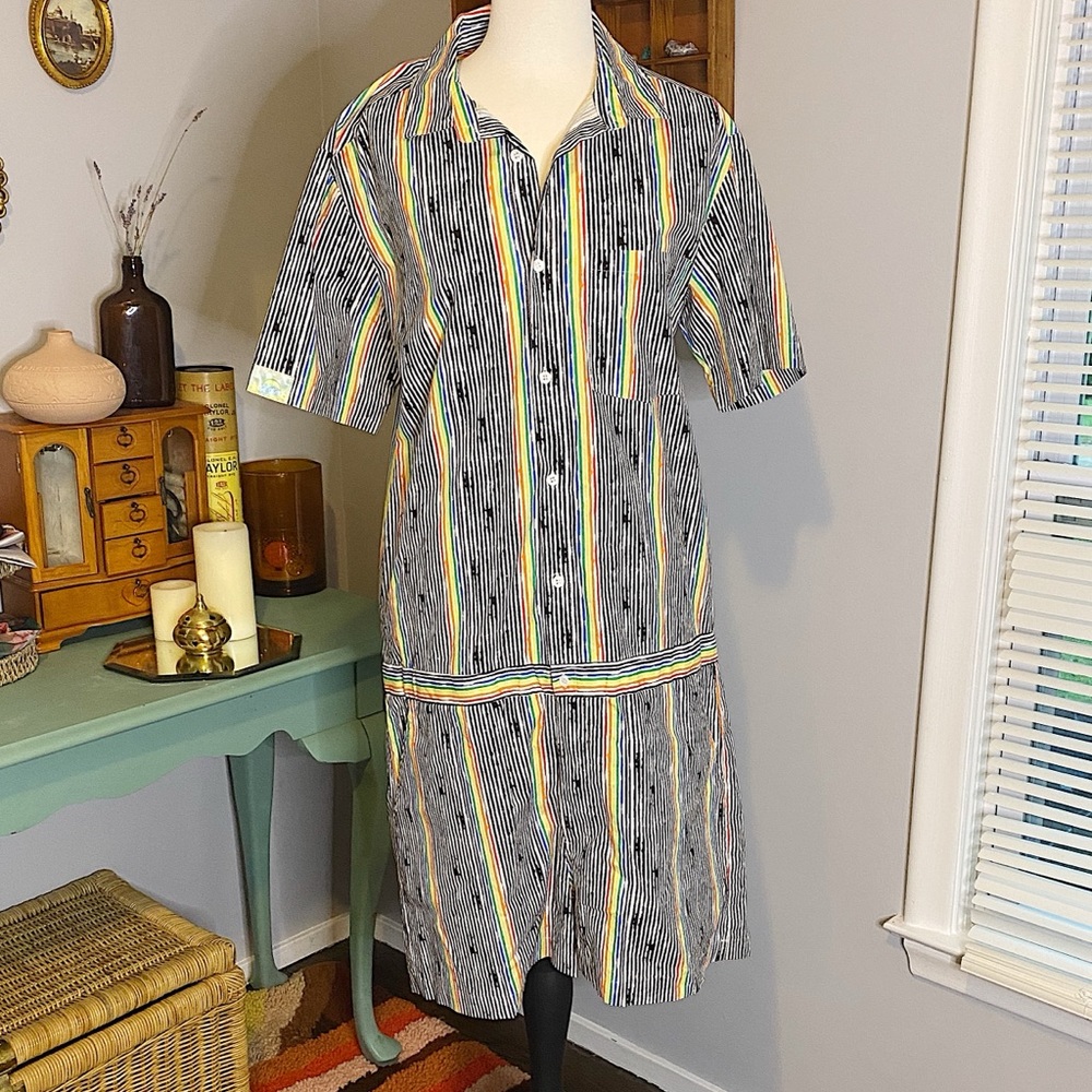 Zesties men’s pride romper striped